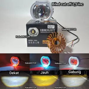 IBRIGHT Projie Mini Biled Cut Off Laser Devil eye Original 2,5inch Full Aluminium Waterproof High Low