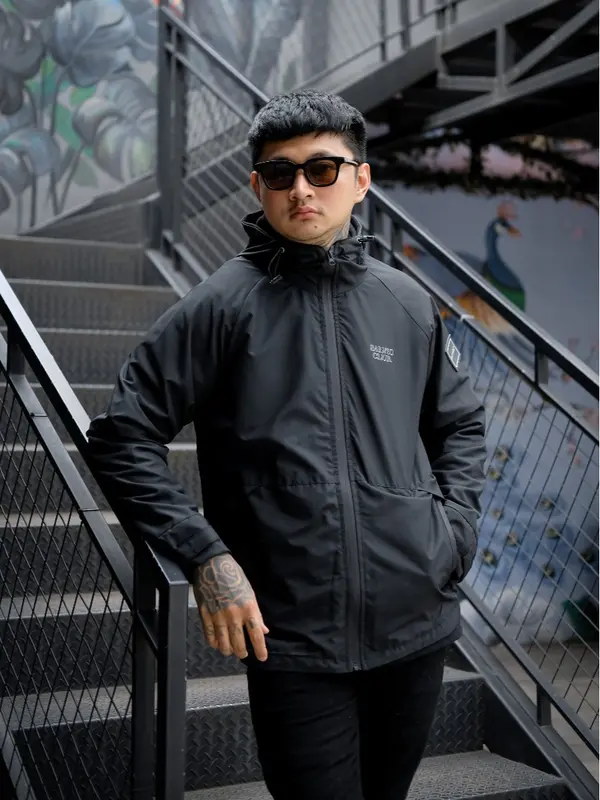 MEZOTIK - JAKET PARASUT WINDBREAKERS WATERPROFF XXX SALVIO HEXIA HITAM 0