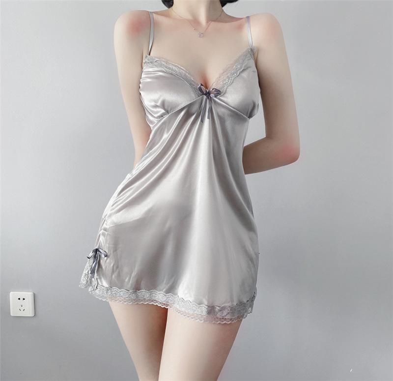 Product Introduction of Cc's secret Nightgown for women summer sexy new lace disposable tearable suspender nightgown summer pajamas 16