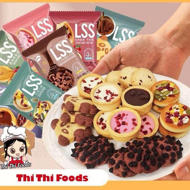 Bánh Quy Socola LSS Mix 8 Vị được chọn vị 1Kg - Bánh LSS Nội Địa Trung - Bánh Quy Bơ Phủ Kem Thơm Ngon