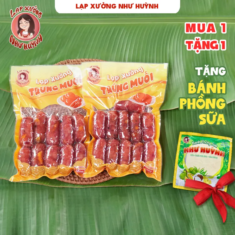 1 KG LẠP XƯỞNG TƯƠI TRỨNG MUỐI CAO CẤP + Đặc sản Cai Lậy (Tiền Giang) VỊ MẶN NGỌT + (Trứng muối chiếc có chiếc không) 0