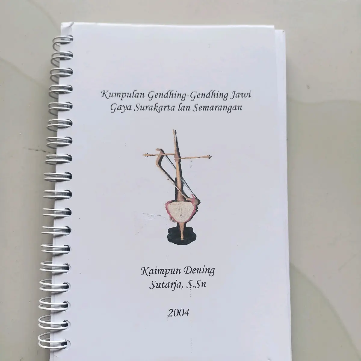 Buku Notasi Kumpulan Gendhing Jawi