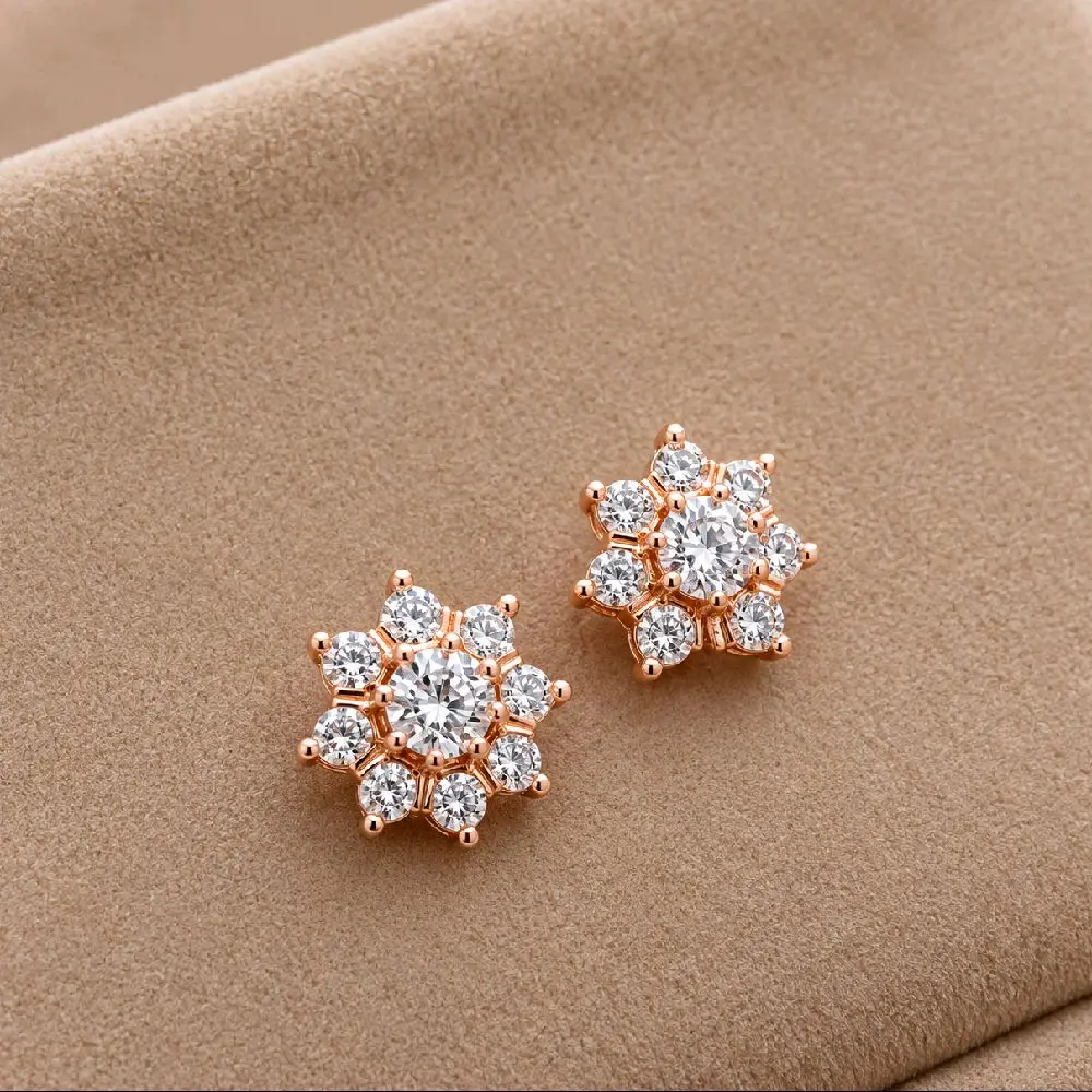 Giwang Replika Ber Lian Aksesoris Wanita Elegan RoseGold Premium