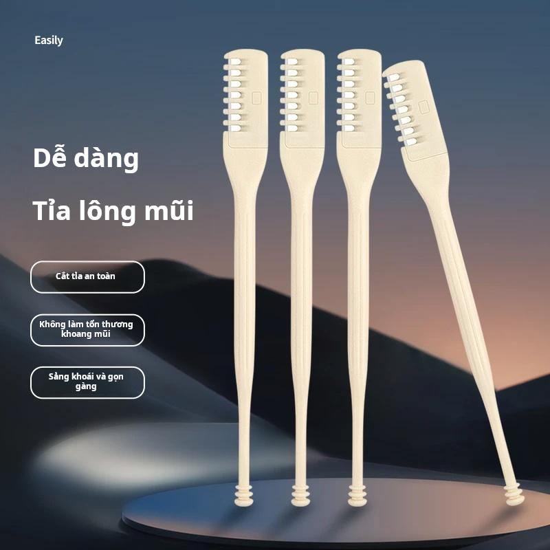 【2 hộp 4 miếng Máy Tỉa Lông Mũi Quay Thủ Công Dụng Cụ Tẩy Lông Thông Dụng Thích Hợp Cho Nam Và Nữ, Máy Cắt Lông Mũi Hai Đầu