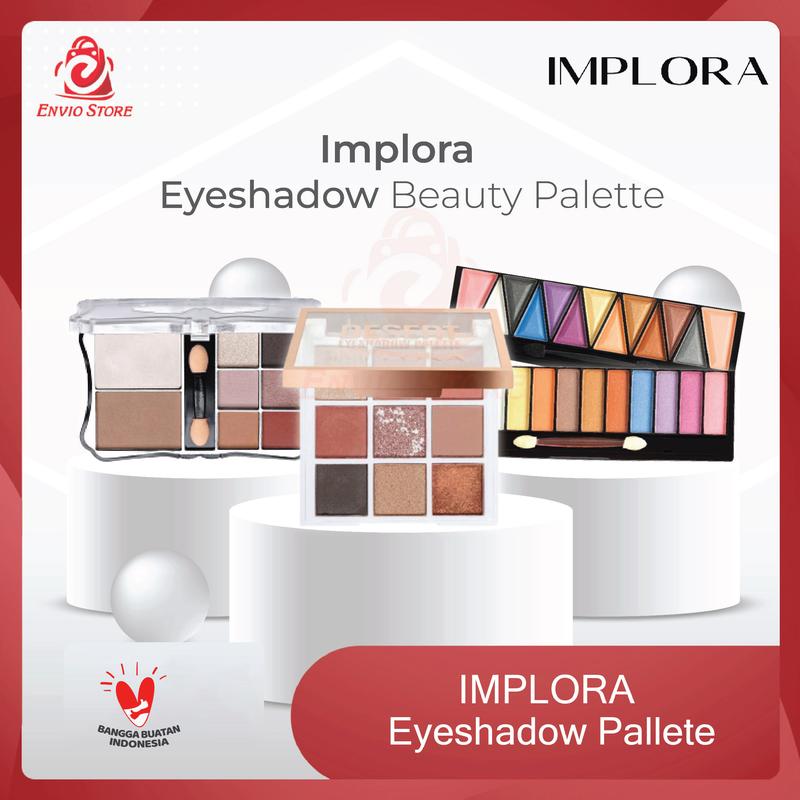 ENVIO - IMPLORA Eyeshadow Beauty Palette 12 Warna/ 13 Warna/ Kupu/ 9in1 0
