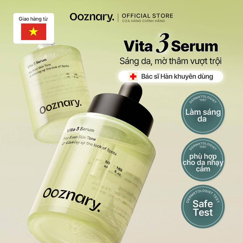 [Ooznary Official] Vita3 Serum giúp sáng da mờ thâm, làm dịu da For Blemish Care 50ml