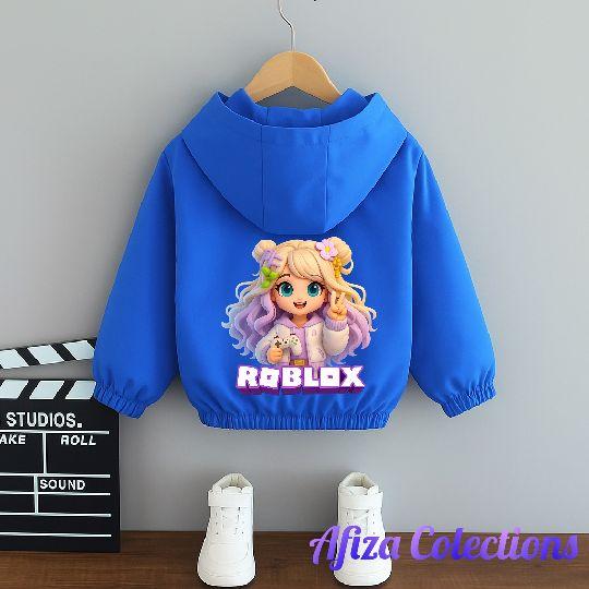 Jaket Anak Perempuan Bergambar Roblox Cantik Terbaru Bahan Premium Berkualitas Fashion