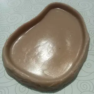 Tempat Makan Kura Kura Darat Resin | Feeding Dish Kura Sulcata Pardalis | Tempat Makan sulcata bahan Tebal