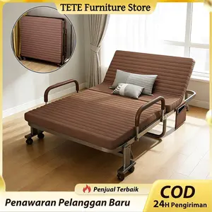 TETE-2 Tempat Tidur Lipat Kursi Santai Lipat Ranjang Medis Tempat Tidur Pasien Ringan Portabel Nyaman Di Kamar Tidur Lansia Mudah Tempat Tidur Lipat Ranjang Lipat Kursi Santai Lipat Tempat Tidur Lansia Hadiah Untuk Senior
