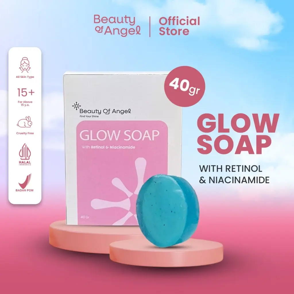 [flash sale] Beauty of Angel - Glow soap - Sabun Mandi | Sabun Antiseptik Melembabkan dan Mencerahkan DNA Salmon