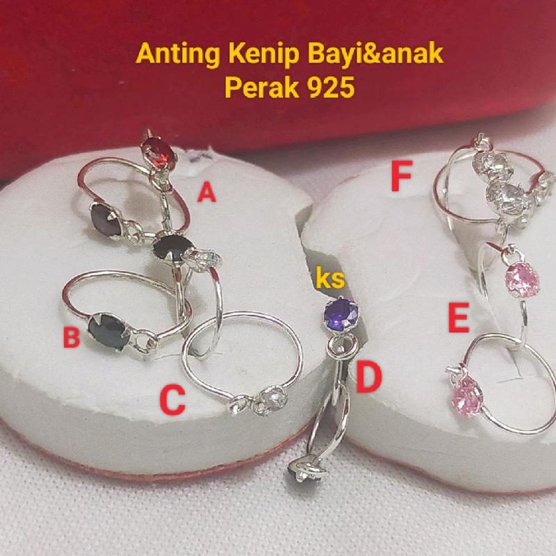 Anting Kenip Permata Perak 925 Silver - Shop | Tokopedia