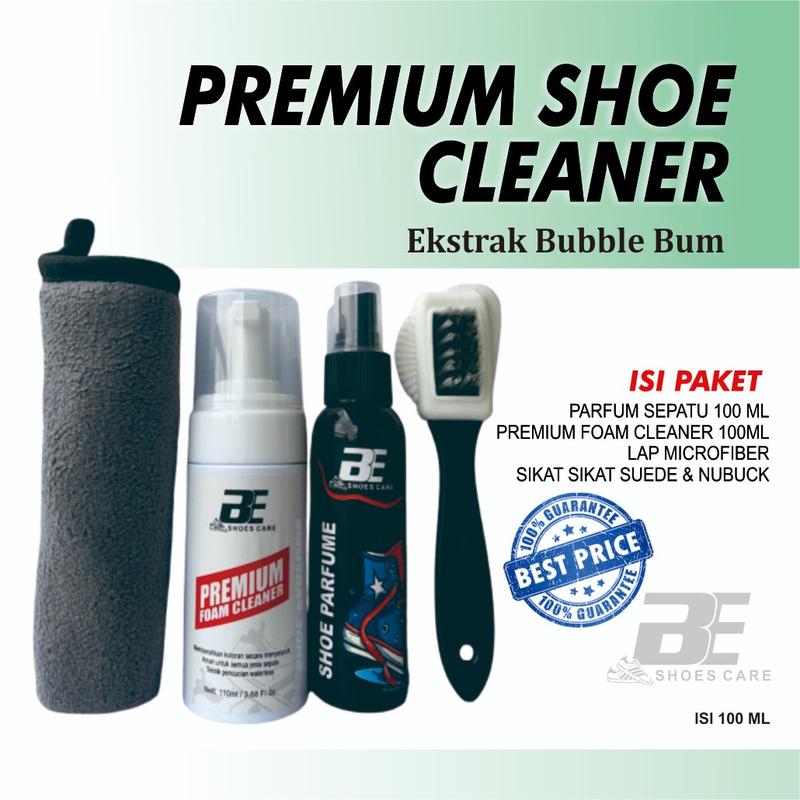 Product Introduction of Terlaris No. 1 | Paket Shoe Cleaner Bubblegum By BE SHOES CARE Pembersih Sepatu Cairan 34