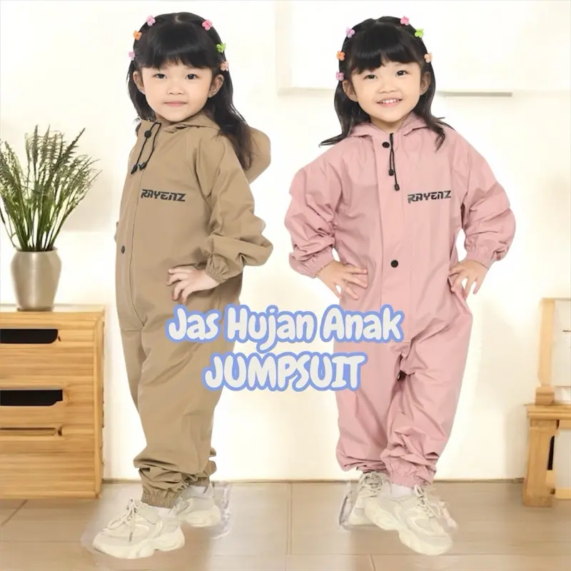 JAS HUJAN ANAK JUMPSUIT USIA 1 - 6 tahun JAS HUJAN JUMPSUIT ANAK APD MANTEL HUJAN ANAK