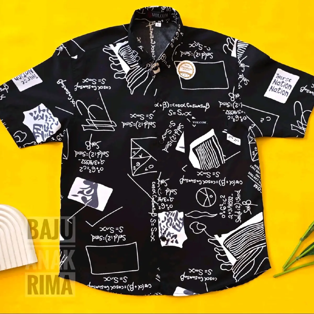 GRATIS ONGKIR /COD/ PILIH Kemeja Anak Motif Laki laki Lengan Pendek Untuk Anak Usia 4-12 Tahun By Sensasi Kids