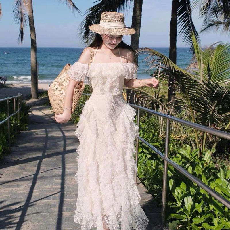 MÈO MỠ BIGSIZE 60-95kg — Đầm thiết kế tua rua sang trọng trễ vai đi tiệc cột cổ bigsize nữ 60-95kg