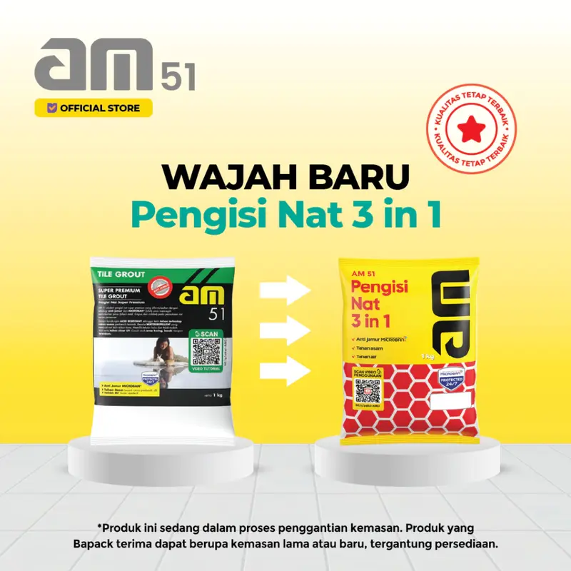 AM 51 ( 1 Kg ) - Nat Anti Jamur & Tahan Asam 1kg – Pengisi Nat 6