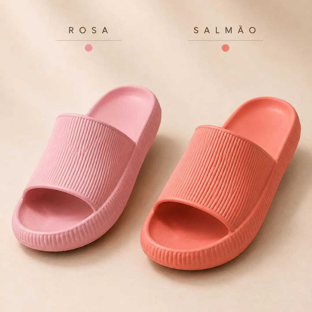Chinelo Slide Leve e Confortável Unissex Uso Diário Design Ortopédico e Material Flexível
