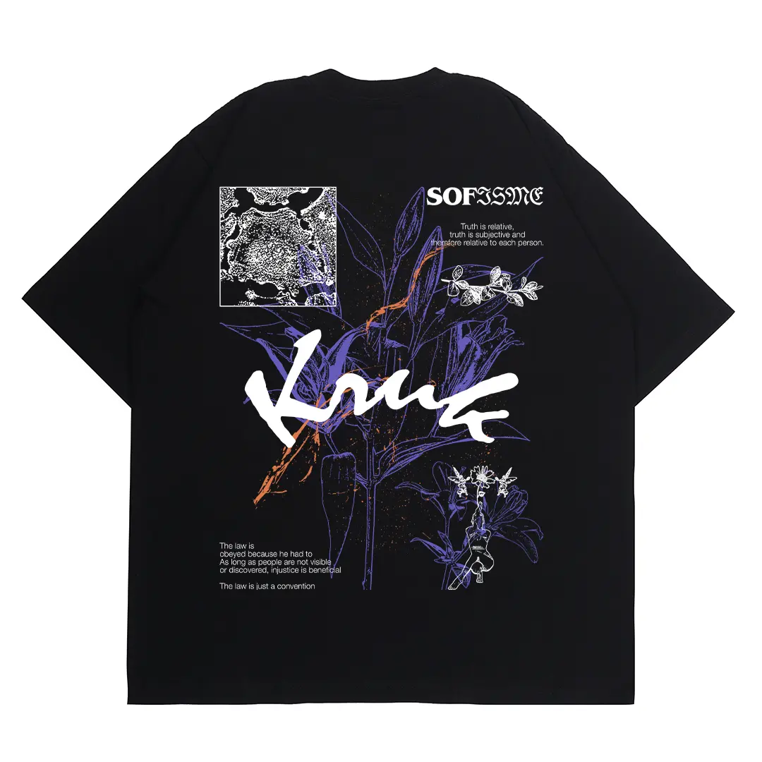 Kruk T shirt Kaos Baju Hitam Sofisme