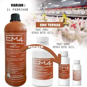 Prebiotik EM4 Perternakan bioactivator fermentasi pakan ternak 250ml repack sampai 1 liter RF272
