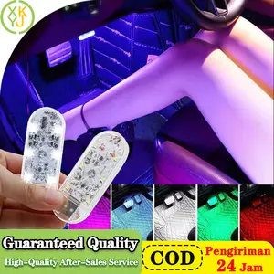 XYKJ Lampu Mood LED 6 Warna untuk Mobil — Touchscreen Control, Upgrade Velcro + Magnet Lebih Kuat! Aksesoris Interior sentuh-warna lampu hias Car