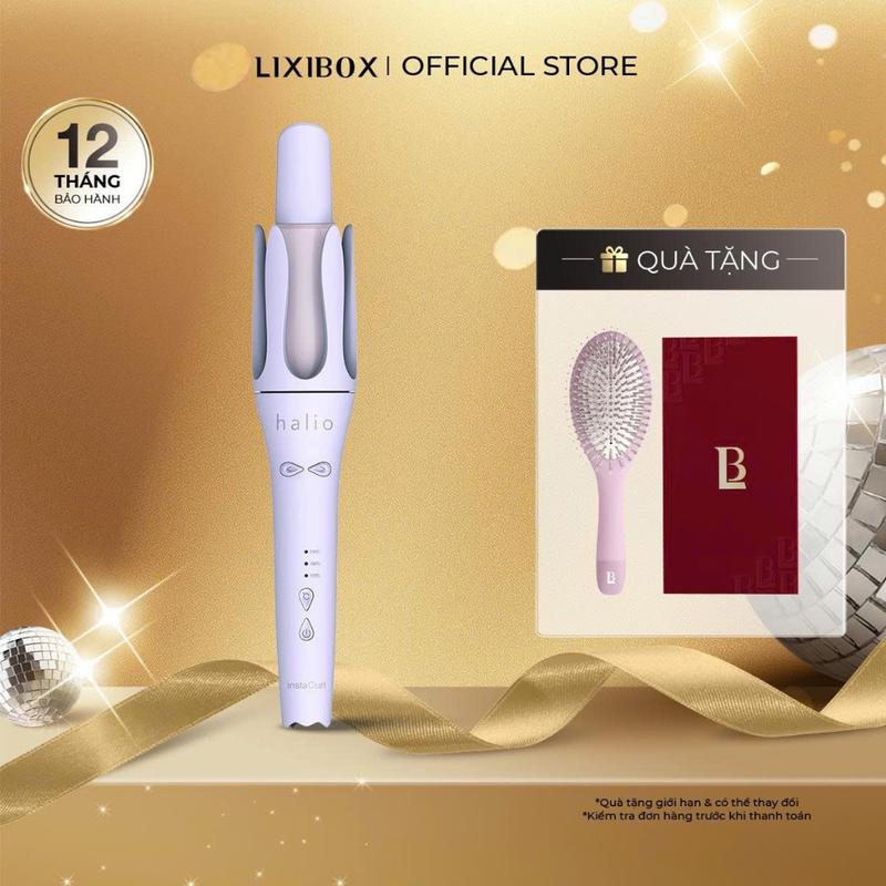 LIVE Máy Uốn Tóc Tự Xoay Ion Âm Halio InstaCurl Premium Automatic Hair Styler Nữ máy xoăn hippie máy uốn