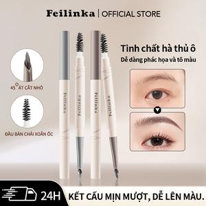[Ship Nhanh] FEILINKA Bút Chì Kẻ Lông Mày 2 Trong 1 Powdery Blur – Lưỡi Vát Siêu Mảnh, Kháng Nước Đến 24 Giờ, Tạo Hiệu Ứng Tán Bột, Phẩy Sợi Tự Nhiên