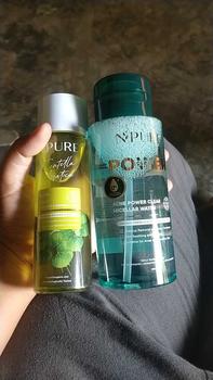 Product Review of 【Hoki Bundle】NPURE Paket Acne Face Toner Cica 150ml + Power Clear Micellar 300ml / Clear Pad 40pads + Power Clear Micellar 300ml / Melembabkan kulit / Mencerahkan / kulit berjerawat/ sensitif / Membersihkan debu polusi Kotoran / Exfoliating Wajah from f**i i**i 0