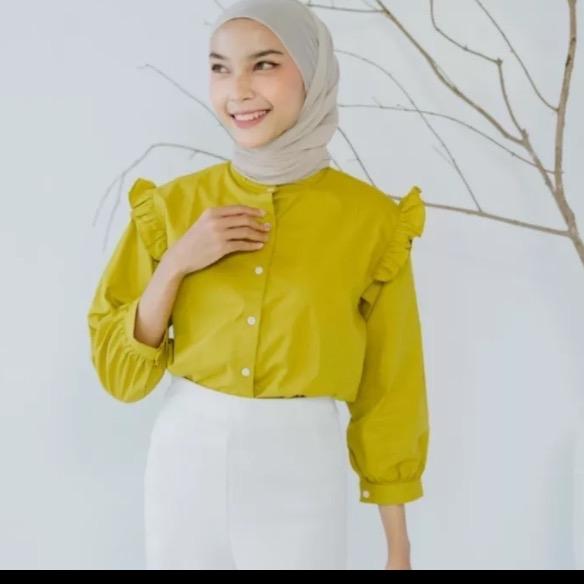 Mini Ruffle / fuschia / claire top / hara ruffle / ARA BLOUSE/ YURIM BLOUSE 1