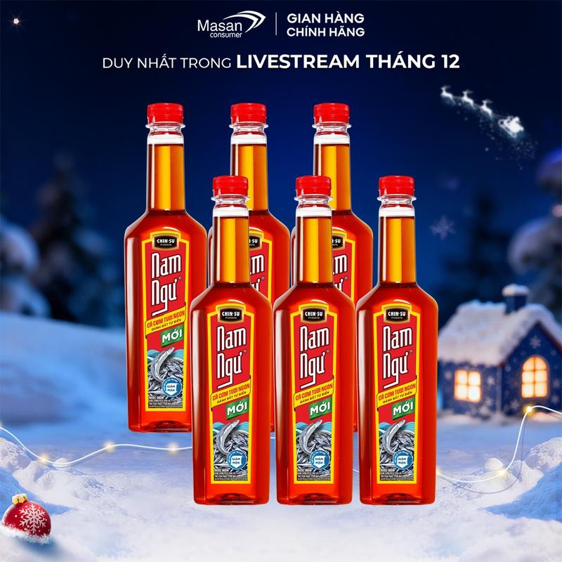 Combo 6 nước mắm Nam Ngư cá cơm tươi chai 750ml
