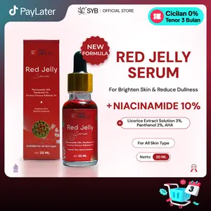 【BEST SELLER】NEW SYB FORTE Red Jelly Serum 20ml with Niacinamide 10% untuk mencerahkan kulit wajah & mengurangi kusam
