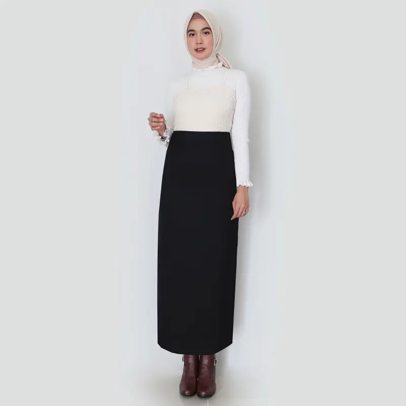 Rok Span Belah Belakang Rok Kerja Wanita Panjang Rok Formal Kantor Wanita 1