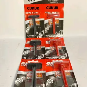 (Promo 6pcs) Garuk Jenggot Gool Kelik - Cukur Kumis Brewok Razor