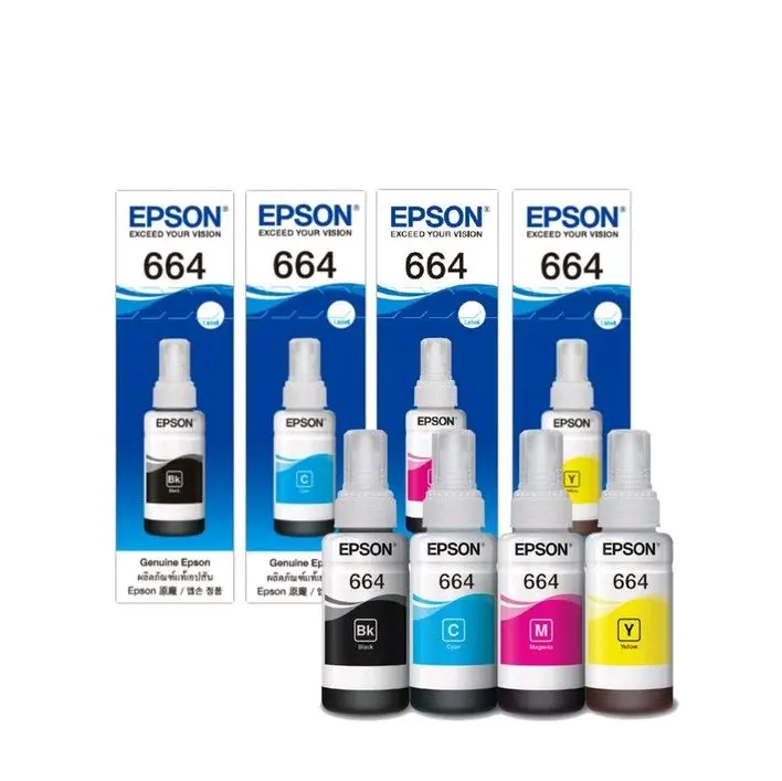 TINTA EPSON 664 L100 L110 L120 BLACK COLOR ORIGINAL Printer