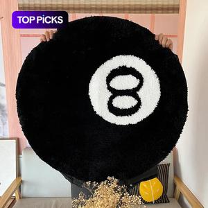 丸いデザインのファジーラグ、グラフィックデザインと快適な表面を持つ滑り止めの豪華なカーペット、ホームリビングルーム、ベッドルーム、オフィス、バレンタインデーのギフト