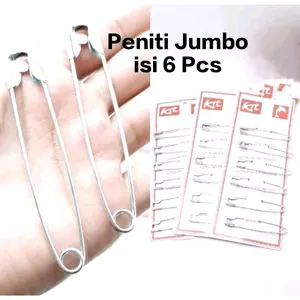 Peniti Jumbo isi 6 Pcs / Peniti Kasur Jumbo Ukuran 8cm Cemiti Besar Cemiti Kasur Peniti Untuk Kasur Peniti Besar Pin Hijab