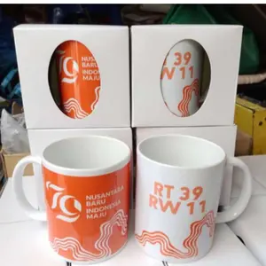Sablon Atau Cetak Mug Lokal Full Color Custom (Minimal Pembelian 12pcs)