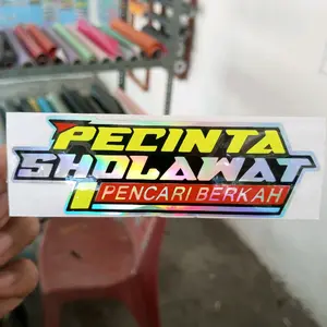Sticker cutting Pecinta Sholawat 12x3cm