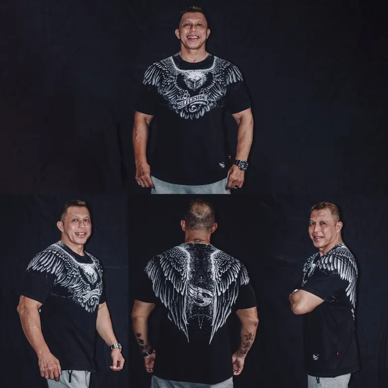 SILVERSIDE Falcon T-shirt / Kaos Distro Cowok/Baju Distro Cowok High Standar Vintage Casual Pria Katun 2