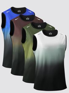 Set de Camiseta deportiva sin mangas para hombre, Paquete de 5 piezas, Ropa para todas las estaciones, Cómoda y transpirable, Ideal para gimnasio y uso casual
