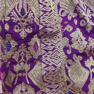 Songket Bordir Candrika Benang Cendana PREMIUM Kain Elegan Bahan Nyaman Bordir Rapi Jahitan Tepat Motif Elegan Warna Menarik Size M-XXL