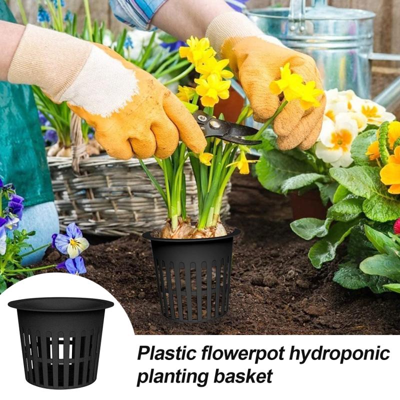 Product Introduction of 4 Inch Plastic Net Cups Pots Plant Containers for Hydroponics Aquaponics Orchids, 16 Pcs 8