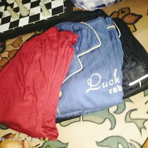 baju tidur piyama cowok bahan kaos katun Celana Panjang lengan panjang Pria