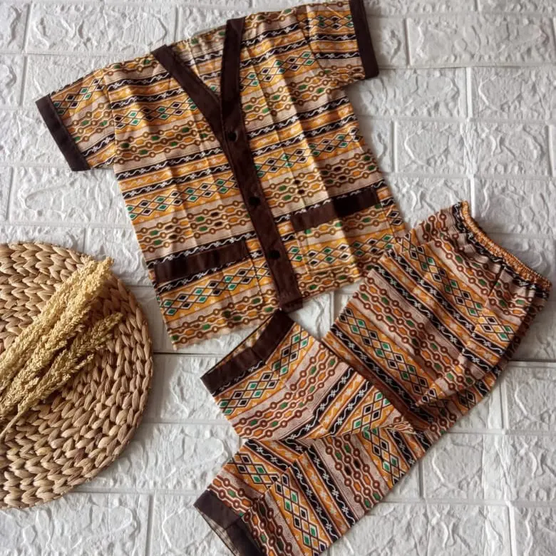 Piyama batik anak setelan piyama batik anak