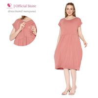 Gambar Dress Hamil Menyusui Busui Friendly Bukaan Kanan Kiri - maroon dari Baju Hamil Menyusui Happymomma Kota Tangerang Selatan 1 Tokopedia