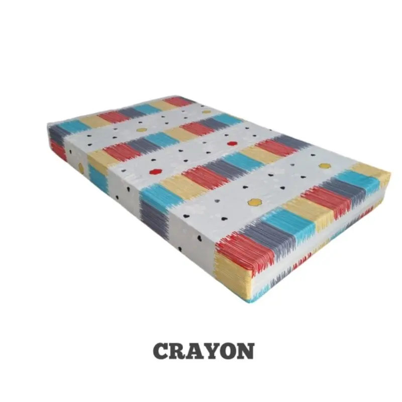 Sarung kasur busa resleting premium motif rainbow beats Uk 90x200 (no 4) 100x200 / 120x200/ 140x200/160x200/180x200 king size kain tebal anti luntur bisa COD 4