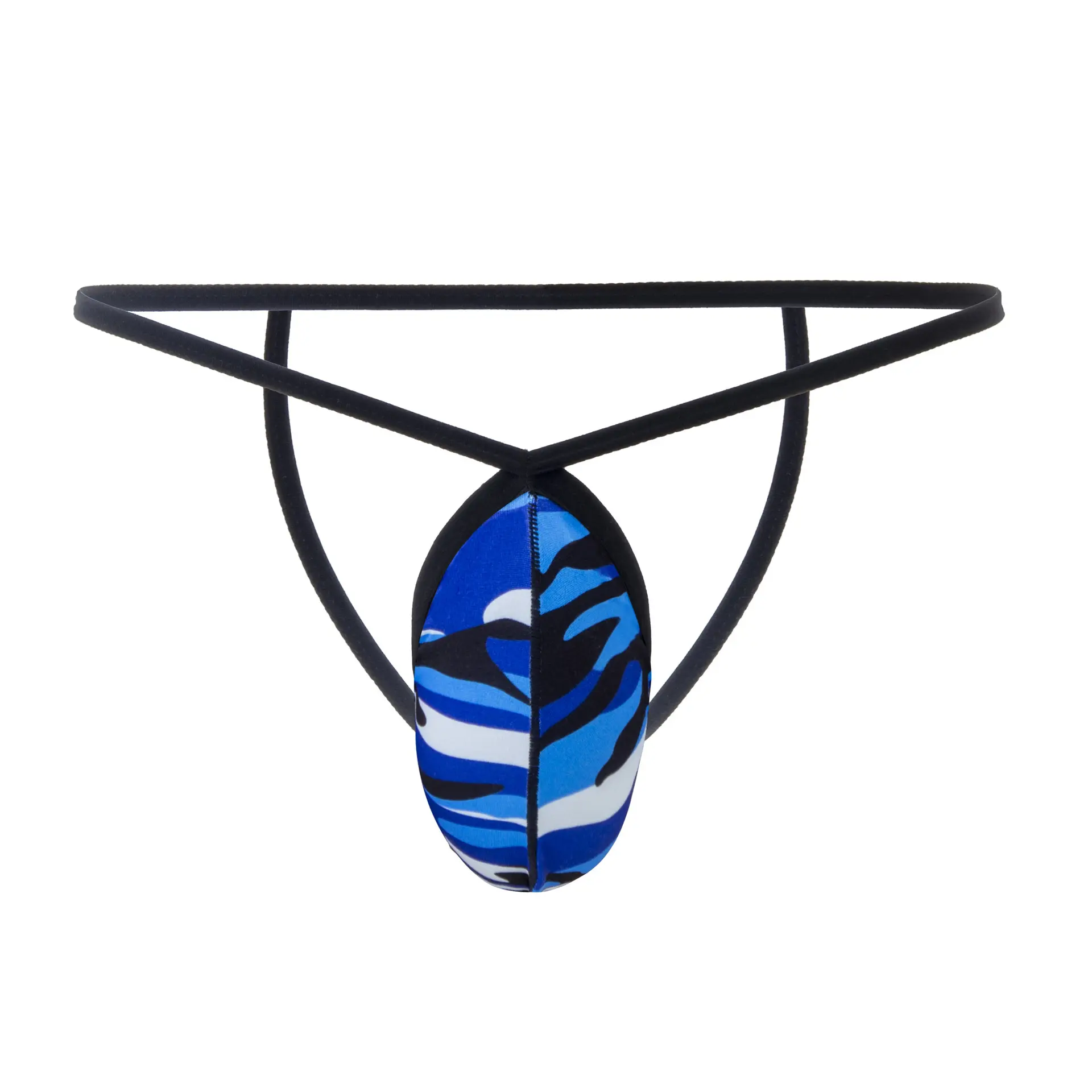 Men's Sexy Thong Bulge Pouch G-String Panties Low Waist Underpants Breathable Camouflage Men's Lingerie