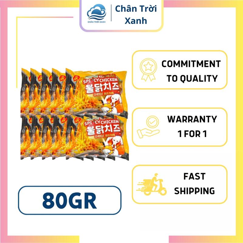 Combo 10 gói Mì Trộn ABC 80gram - Vị Gà Cay Phô Mai – Mì Indo Ăn Liền Ngon Chuẩn Vị