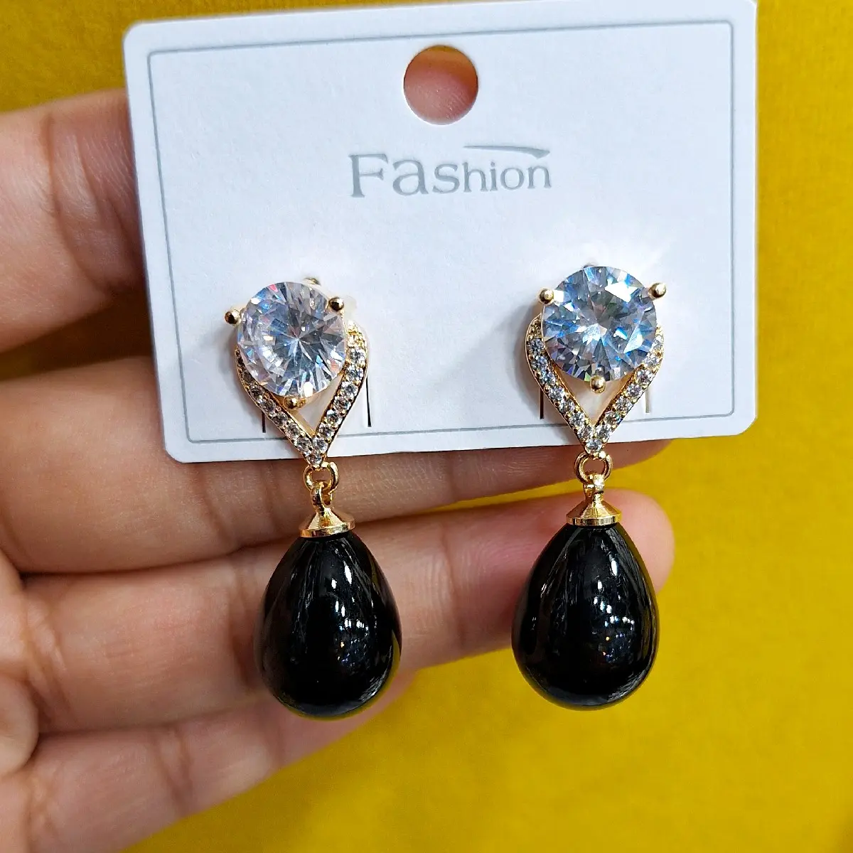 giwang mata terbaru permata zircon