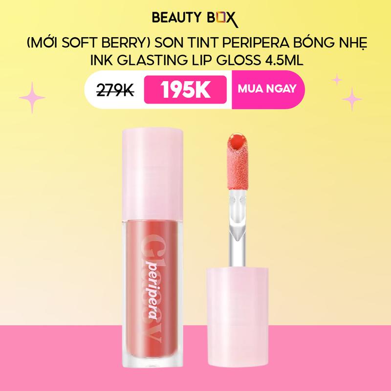LIVE Son Tint Bóng Peripera Ink Glasting Lip Gloss 4.5ml