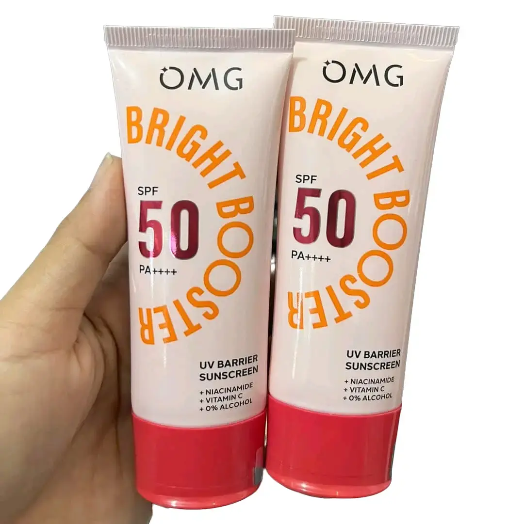 [READY STOCK] OMG UV Barrier Sunscreen Instant Bright SPF 50 PA+ Extract Perawatan Wajah 25ml rekomendasi daily